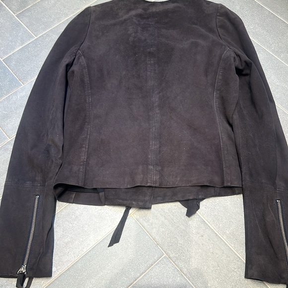 Rebecca Taylor grey suede jacket blazer size 4 - Picture 6 of 6